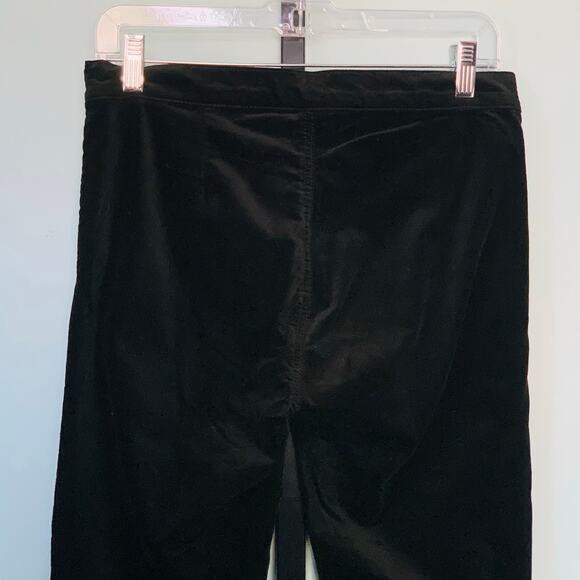 GAP Black Velvet Side Zip Leggings Regular Length Size 28R - Picture 6 of 8